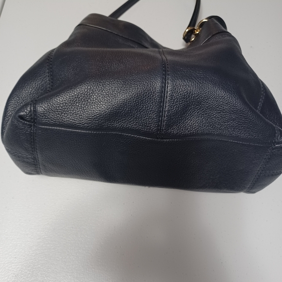 Elegant Blue Leather Tote Bag - Picture 4 of 16